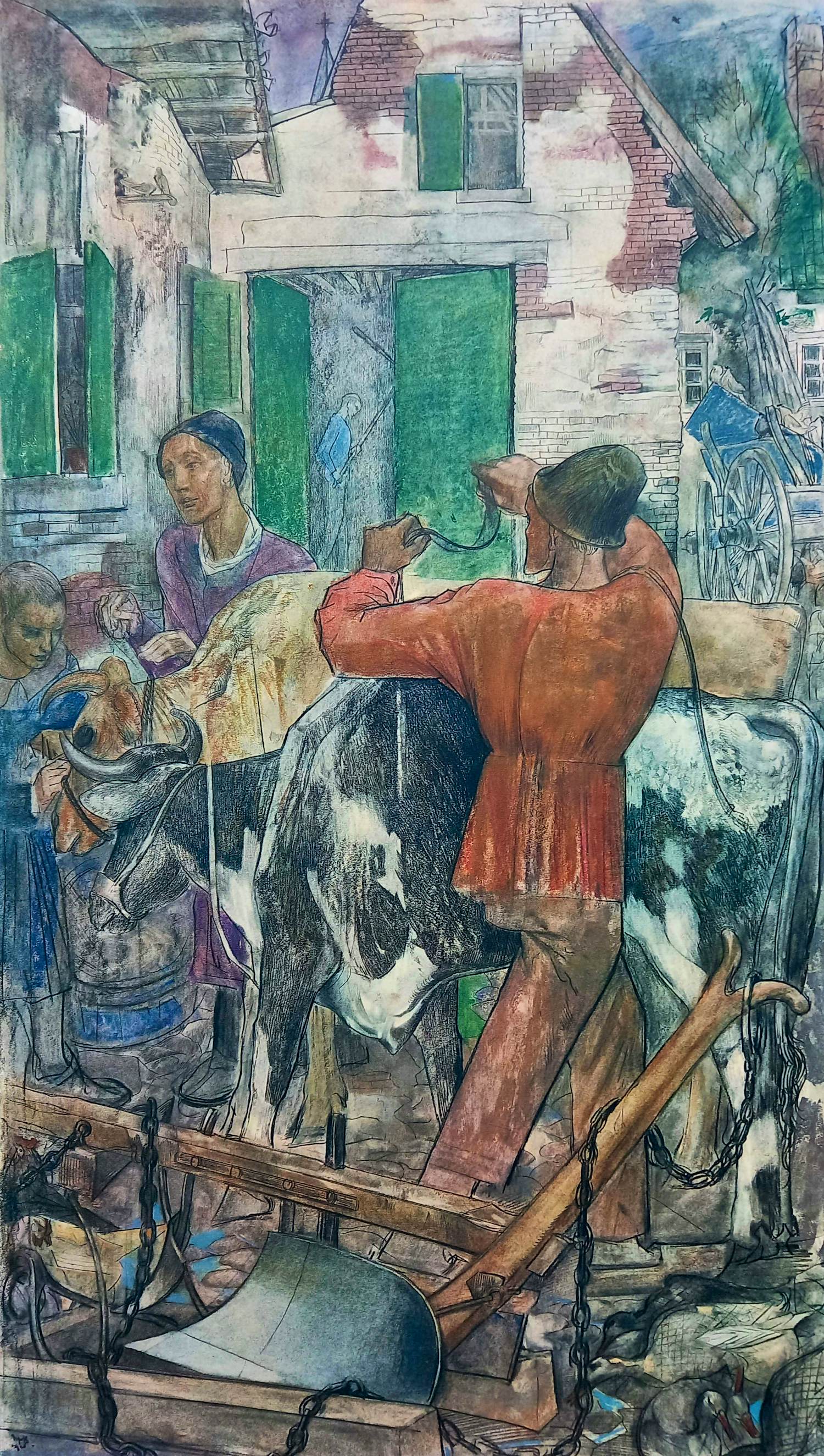 Willem van Konijnenburg - De Hoeve, litho naar het origineel uit 1925 kopen? Bied vanaf 75!
