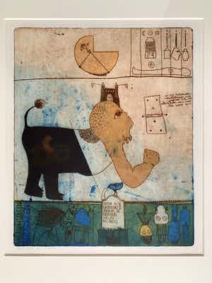 Michel van Overbeeke - Prachtige ets verkocht voor € 45!