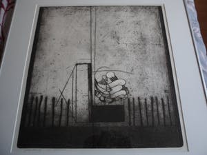 Peter Oosterbos - Ets, Titel. "Grote Groeisels". kopen? Bied vanaf 35!