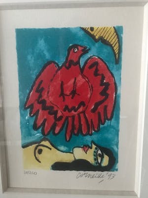 Corneille - Vrouw met vogel kopen? Bied vanaf 75!