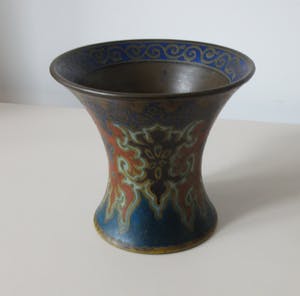 Plateelbakkerij Zuid-Holland - Mat platelen vaasje decor M109 kopen? Bied vanaf 35!