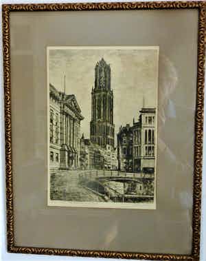 Marius Johannes Janssen - Stadhuis en Dom te Utrecht verkocht voor € 50!