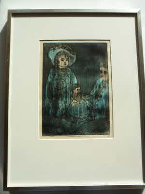 Ronnie Meerts - Ets, titel. Antieke poppen. verkocht voor € 35!