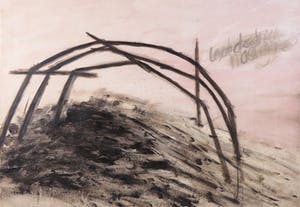 Theo ten Have - Acryl op papier, Zonder titel - Ingelijst (Groot) kopen? Bied vanaf 1!