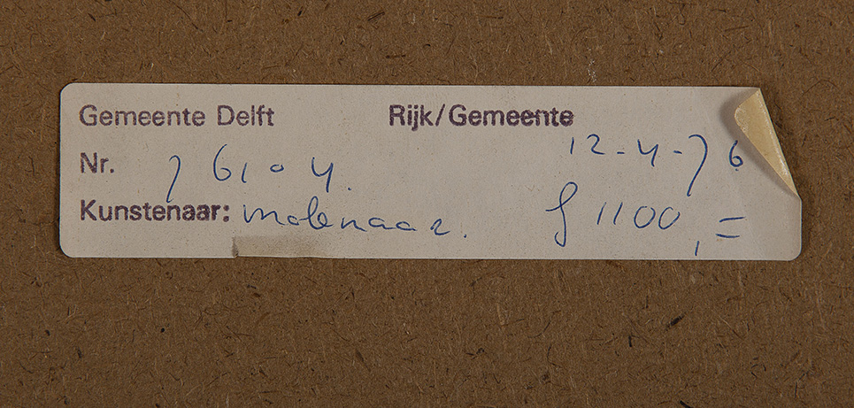 Henk Molenaar - Doos met lap - Potlood en stift op papier - gesigneerd r.o. - BKR Delft - 1974 kopen? Bied vanaf 10!