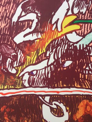 Pierre Alechinsky - litho ‘Invisible Flying Objects’ - 1978 kopen? Bied vanaf 725!