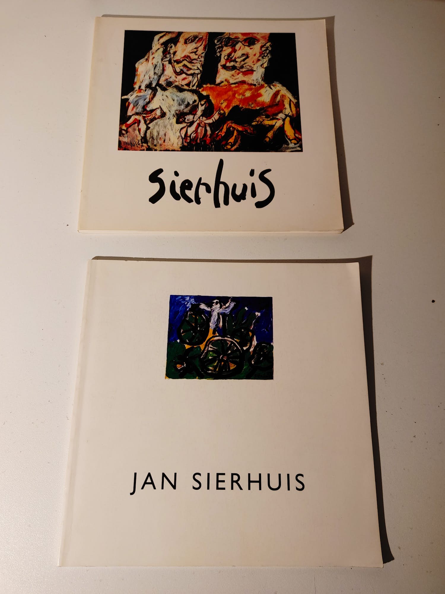 Jan Sierhuis - 1 gesigneerde catalogi 1996 + Jan sierhuis werk uit de jaren '60 kopen? Bied vanaf 1!