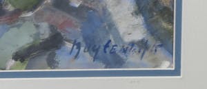 Anton Buytendijk - Gouache, Kubistische voorstelling - Ingelijst kopen? Bied vanaf 100!