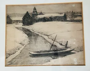 Willem Witjens - Boerenhoeve met bootje in winter kopen? Bied vanaf 1!