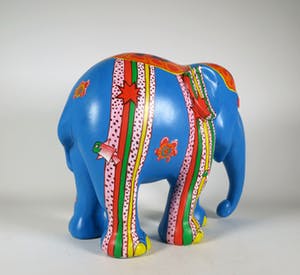 Corneille - Acryl op polyester, Elephant Parade kopen? Bied vanaf 500!