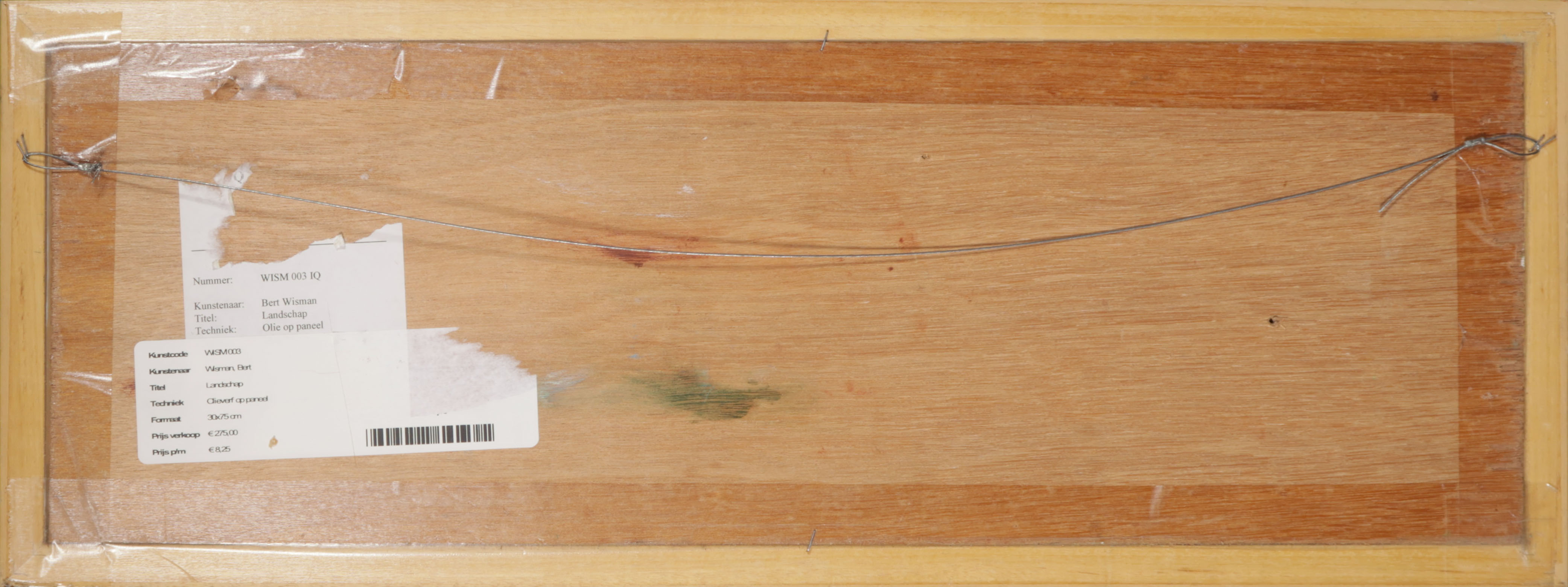 Bert Wisman - Olieverf op paneel, Landschap - Ingelijst kopen? Bied vanaf 50!