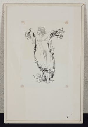 Rombout Groenendijk - Lettervormgeving V - 1975 - fijnschrijver op papier - BKR Groningen kopen? Bied vanaf 20!