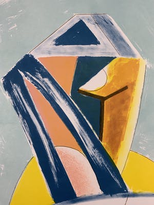 Martin Engelman - Grote kleurenlitho - zonder titel - 1988 (Kleine oplage) kopen? Bied vanaf 60!