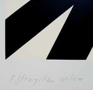 Peter Struycken - Geometrisch abstract (1966), zeefdruk kopen? Bied vanaf 195!