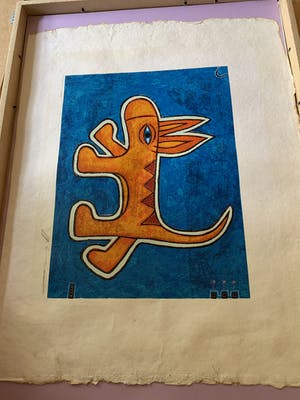 Niet of onleesbaar gesigneerd - Abstracte hond kopen? Bied vanaf 1!