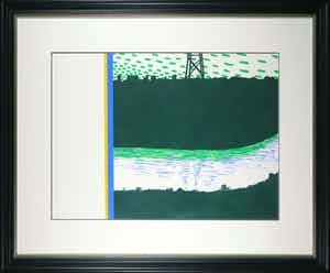 Roger Raveel - Zeefdruk, De Leie - Ingelijst (Groot) verkocht voor € 750!