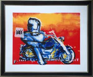 Herman Brood - 'Fat boy' - Nieuw ingelijst (Groot) verkocht voor € 695!