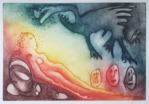 Ad Arma - Ets: 'Canapé' - Ingelijst (Zeer groot) kopen? Bied vanaf 165!