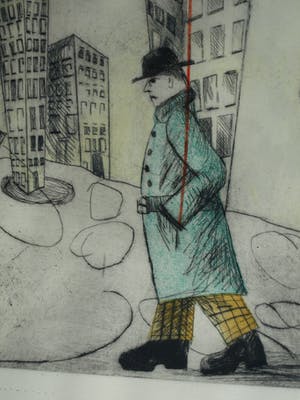 Margit Willems - Zeer grote ingelijste ets , When you dance, you do not Tango – 1989 - nr. 5 / 7 kopen? Bied vanaf 100!