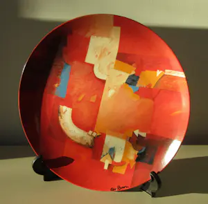 Royal Goedewaagen - Platelen bord Confrontation uit de serie Proeven van Kunst kopen? Bied vanaf 20!