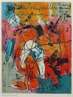 Mohamed Quraish - Zeefdruk, De Schepselen - Ingelijst kopen? Bied vanaf 20!