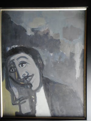Metten Koornstra - Portret van een leunende man kopen? Bied vanaf 100!