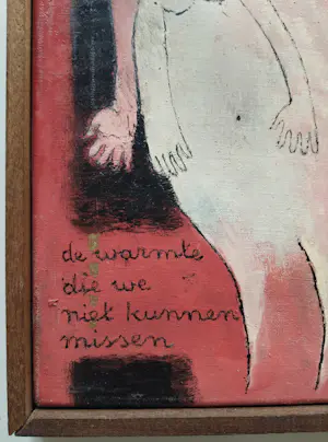 Ans Wortel - de warmte die we niet kunnen missen – olieverf op doek kopen? Bied vanaf 399!