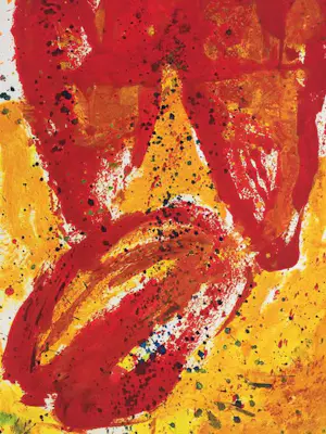 Jan Cremer - ‘Hartentulp’ - grote zeefdruk uit 1992 - gesigneerd. kopen? Bied vanaf 195!