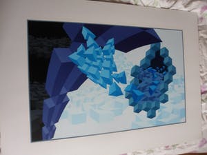 Hans Klaui - Mooi geometrische zeefdruk van Hans Klaui, 1992-6 kopen? Bied vanaf 40!