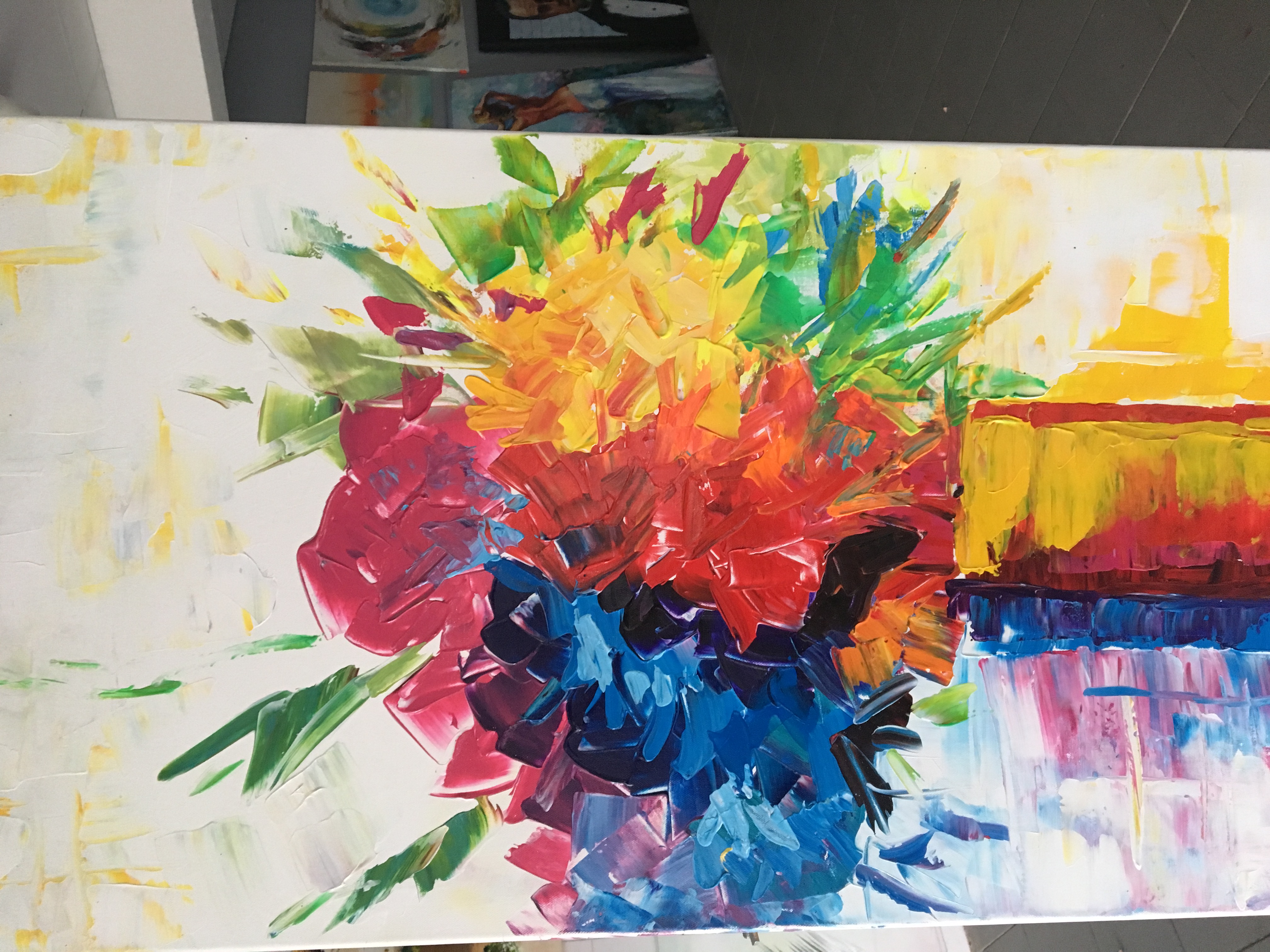 Niet of onleesbaar gesigneerd - Alex L.- Fantasie bloemen kopen? Bied vanaf 1!