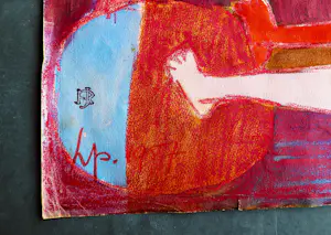 Hannes Postma - Zeldzame jaren 50 expressionistische gem. techniek "het Gezin" gesigneerd kopen? Bied vanaf 84!