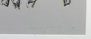 Miranda Penning - Houtsnede, Z.T. (Vissen) - Ingelijst (Groot) kopen? Bied vanaf 70!