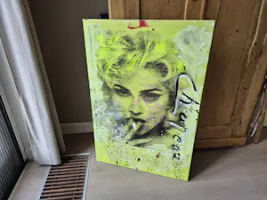 Buy Ronald Chapeau - Acryl op doek - Madonna - gesigneerd rechtsmidden? Bid from 395!