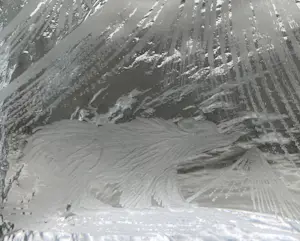 Maleras Sweden - Grote vintage ijsblok glazen object met afbeelding beer en bergen kopen? Bied vanaf 20!