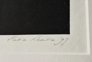 Rita Lentz - in zeer kleine oplage (6/10) handgekleurde houtdruk - in nette alu lijst kopen? Bied vanaf 55!