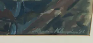 Marten Klompien - Gouache, Westerhaven Groningen - Ingelijst kopen? Bied vanaf 450!