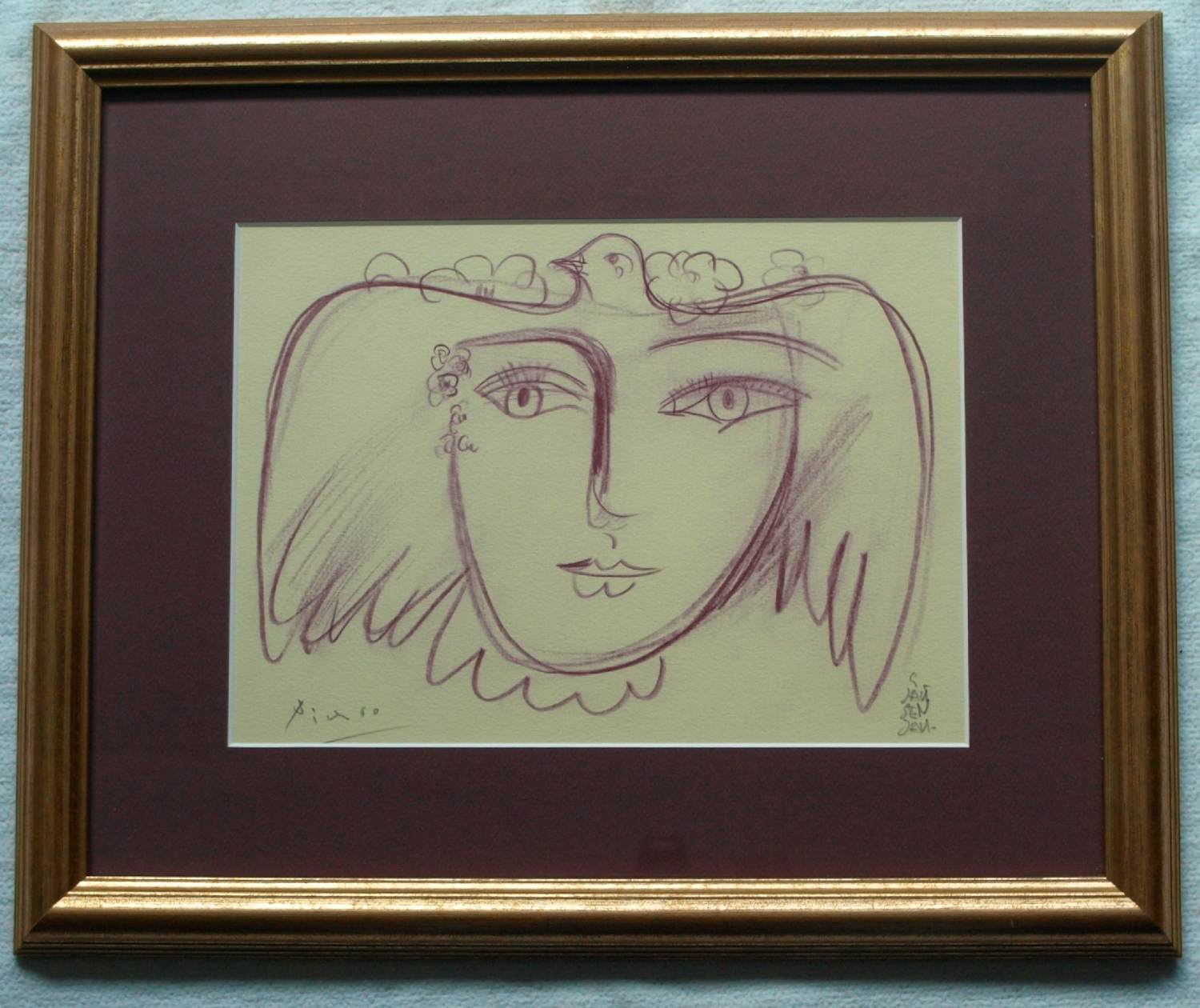 Geert Jan Jansen - Ingelijste potloodtekening , ‘Eerbetoon aan Pablo Picasso’ - Lijst, 38 x 46½ cm kopen? Bied vanaf 150!