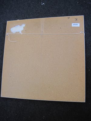 Niet of onleesbaar gesigneerd - Galerie Hofstee F"furt - handgekleurde Ets - Vis en Vliegtuig - gesigneerd kopen? Bied vanaf 10!