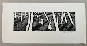 Peter Royen - Herbst - Früher signierter Original Holzschnitt von 1949 kopen? Bied vanaf 120!