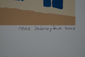 Rens Labruyere - als de avond valt - gesigneerde zeefdruk kopen? Bied vanaf 20!