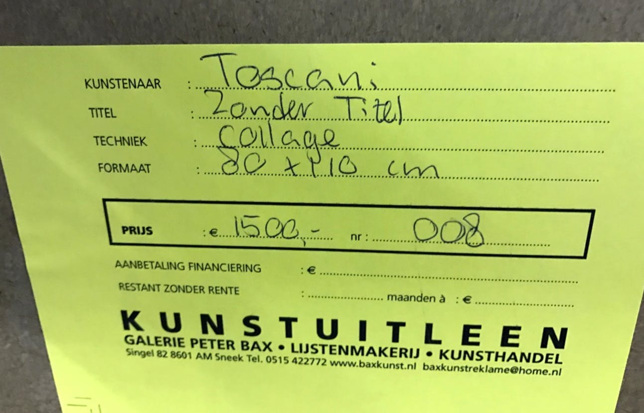 Bep Toscani - Gemengde techniek, Ingelijst - Groot Werk kopen? Bied vanaf 279!