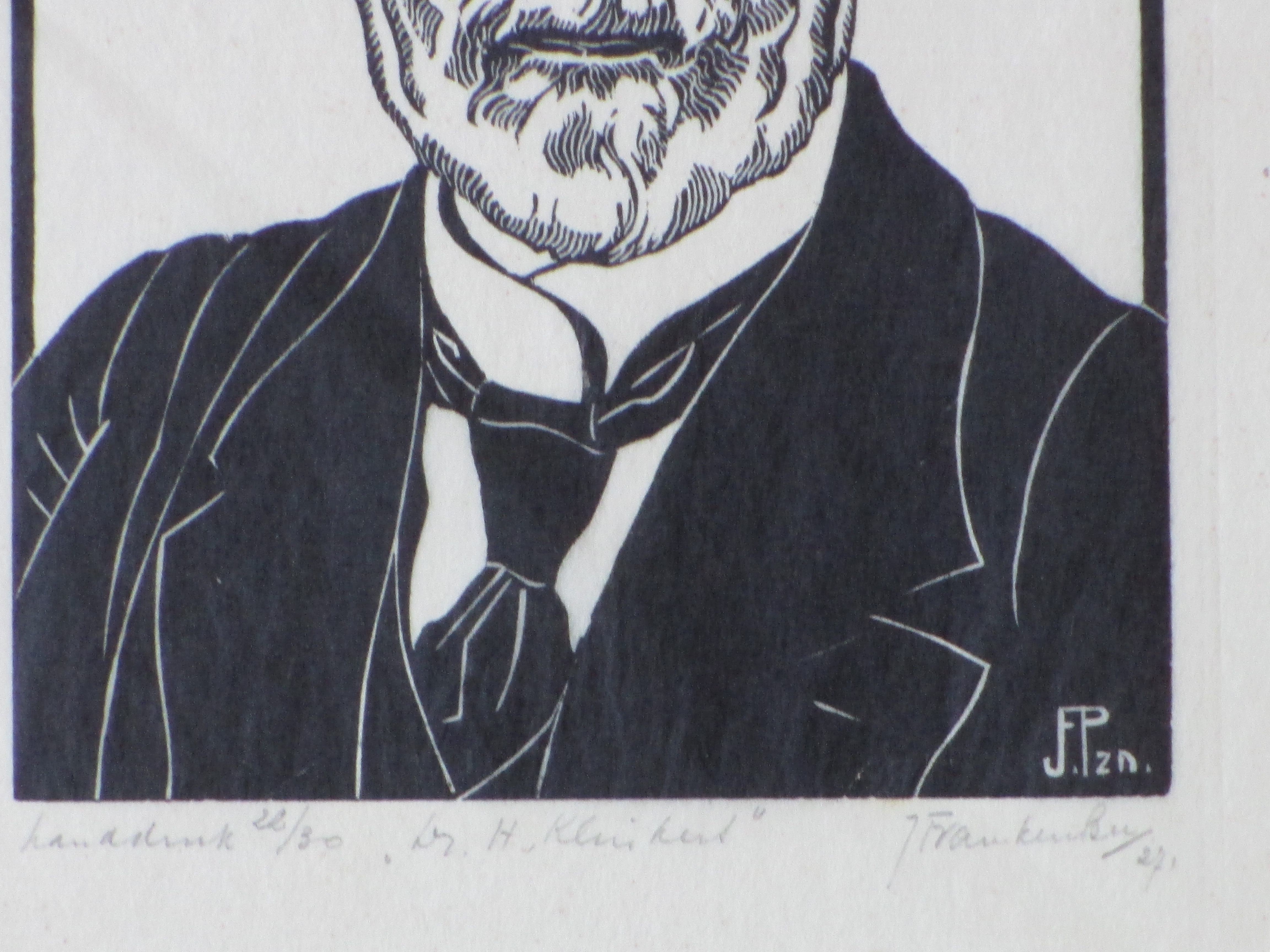 Jan Pzn. Franken - Portret - Houtsnede kopen? Bied vanaf 25!