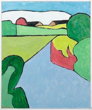 Paul Overhaus - Olieverf op board, Koolzaad II - Ingelijst kopen? Bied vanaf 50!