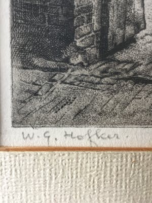 Willem Gerard Hofker - Prinsenhof en Oude Kerk te Delft kopen? Bied vanaf 80!