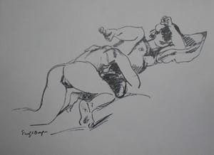 Freek van den Berg - 3 lesbische litho's erotiek kopen? Bied vanaf 20!
