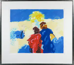 Henk van Vessem - Zeefdruk, A day fo colours - Ingelijst kopen? Bied vanaf 50!