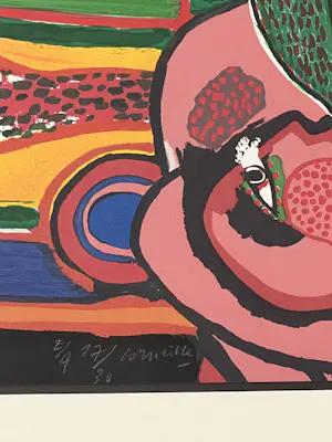 Corneille - Ingelijste litho Bain de Soleil / Zonnebaden, 1999 kopen? Bied vanaf 650!