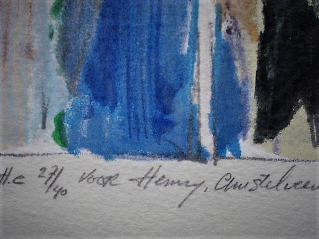 Richard Smeets - Exclusief (40 ex) Oplage Zeefdruk "Denkend aan Holland" gesigneerd met opdracht kopen? Bied vanaf 1!