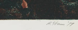 Arthur Stam - Ets en aquatint, Boontjes kopen? Bied vanaf 20!