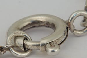 2561 - Bijzonder 1e geh. 0.925 Zilveren blokjes/staafjes collier - grote maat! kopen? Bied vanaf 20!